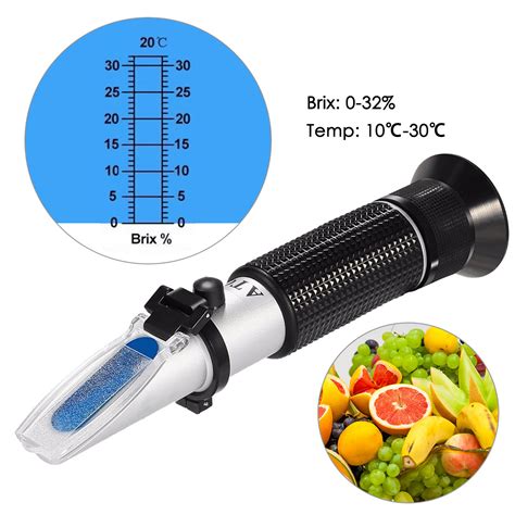 refractometer sugar concentration|sugar refractometer chart.